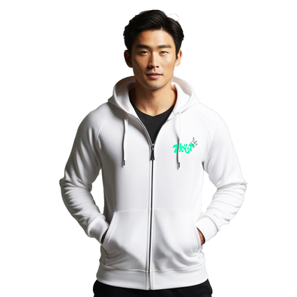 Trust White Unisex Zipped Hoodie