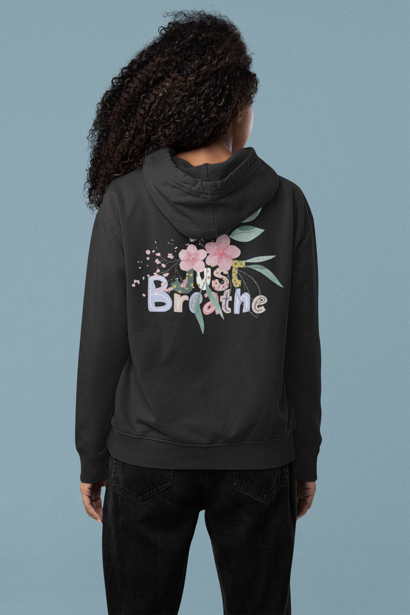 Just Breathe Unisex Zipped Hoodie