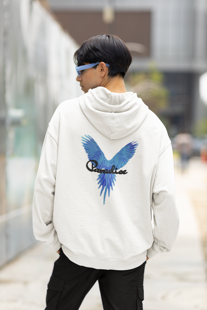 Paradise Unisex Oversized Hoodie White