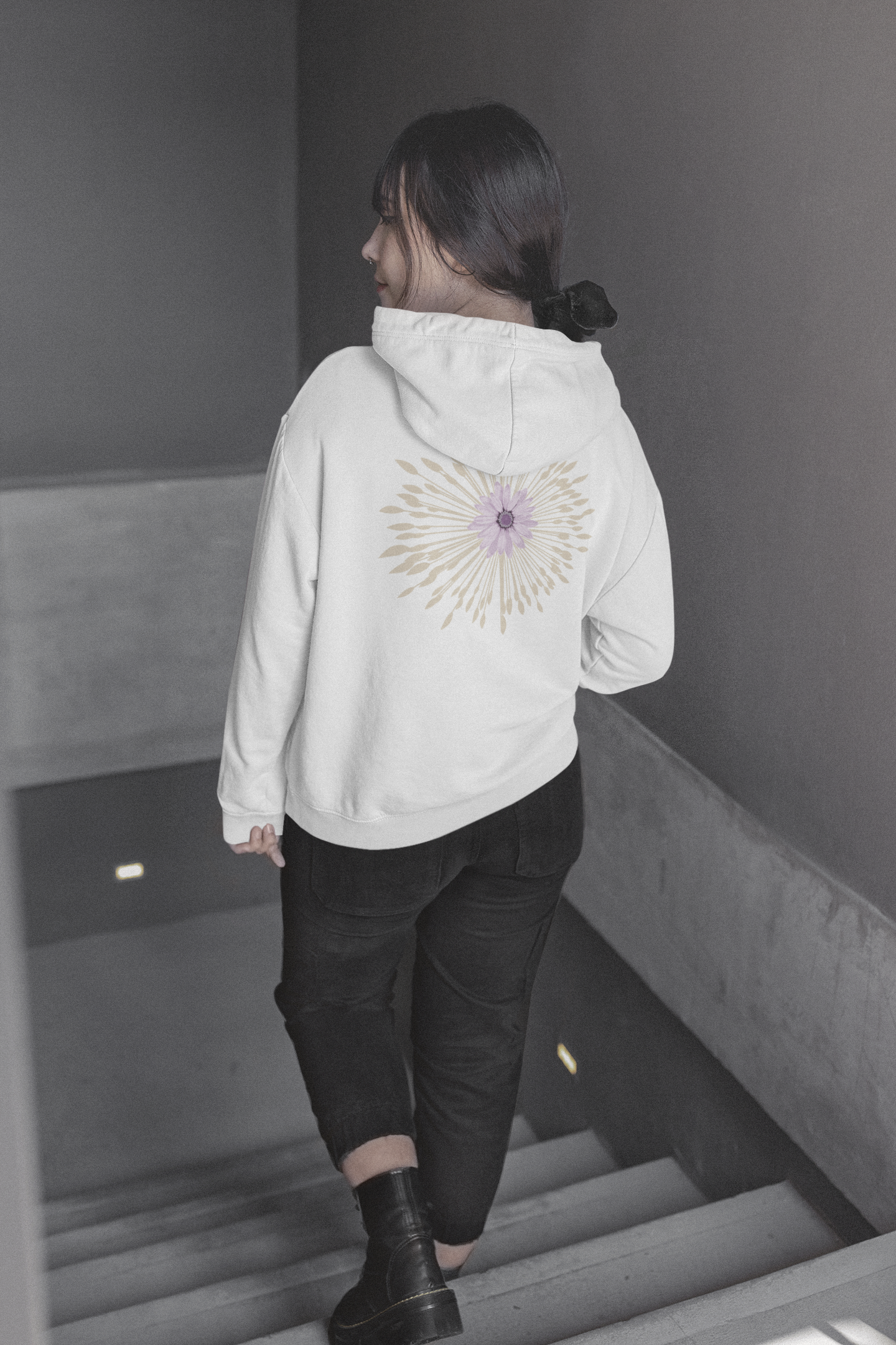 Flower Spike Unisex Zipped Hoodie