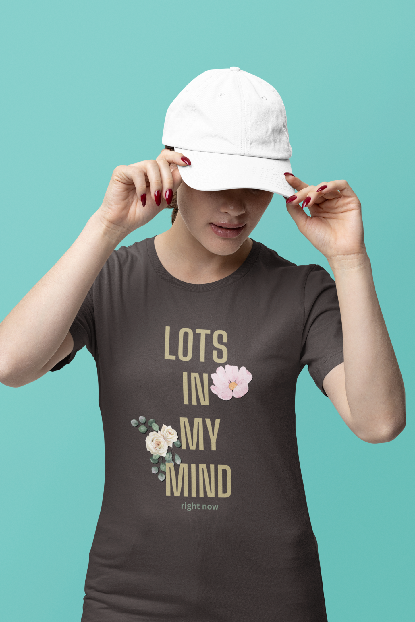 Lots in my Mind Women's T-Shirt Charcoal Grey