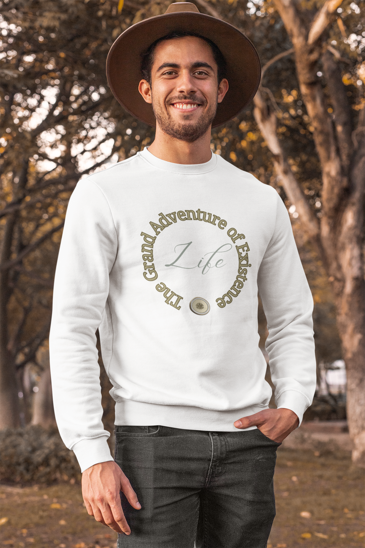 Grand Adventure Unisex Sweatshirt White