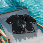 Awesome Time Crop Top Black