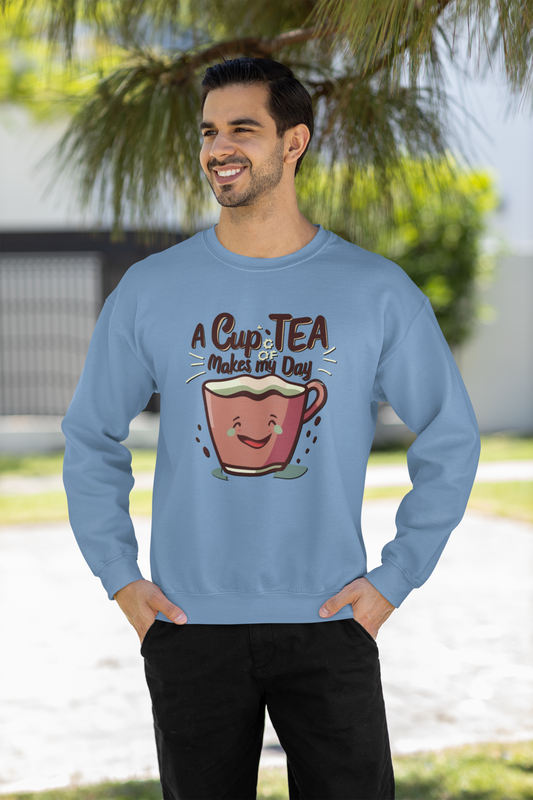 A Cup of Tea Unisex Sweatshirt Baby Blue