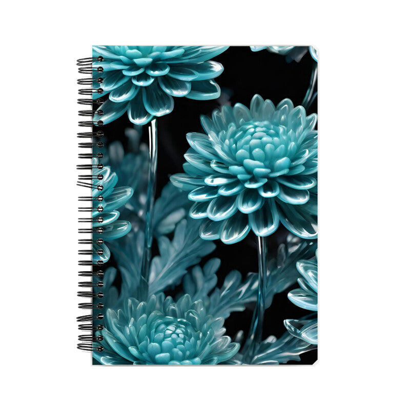 Glossy Flowers Notebook A5