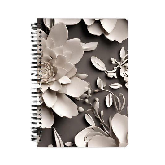 3D Art Clay Flower Notebook A5