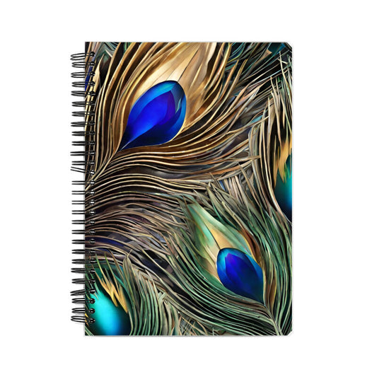 Peacock Feathers Notebook A5