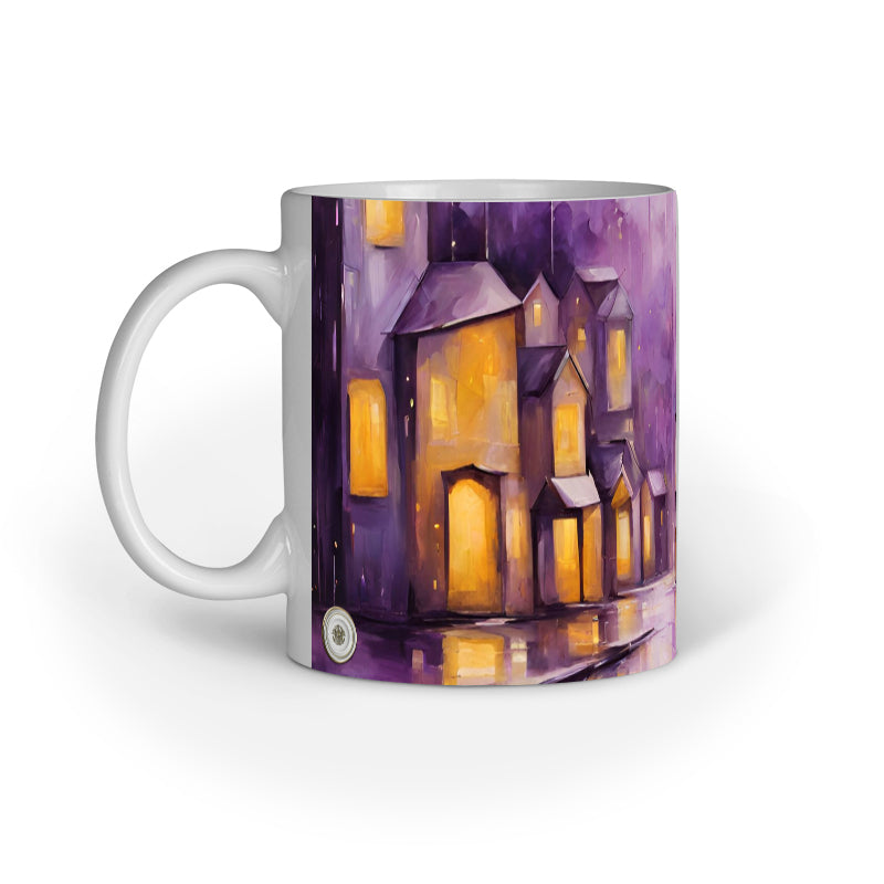 Village Inner Colored Mug White