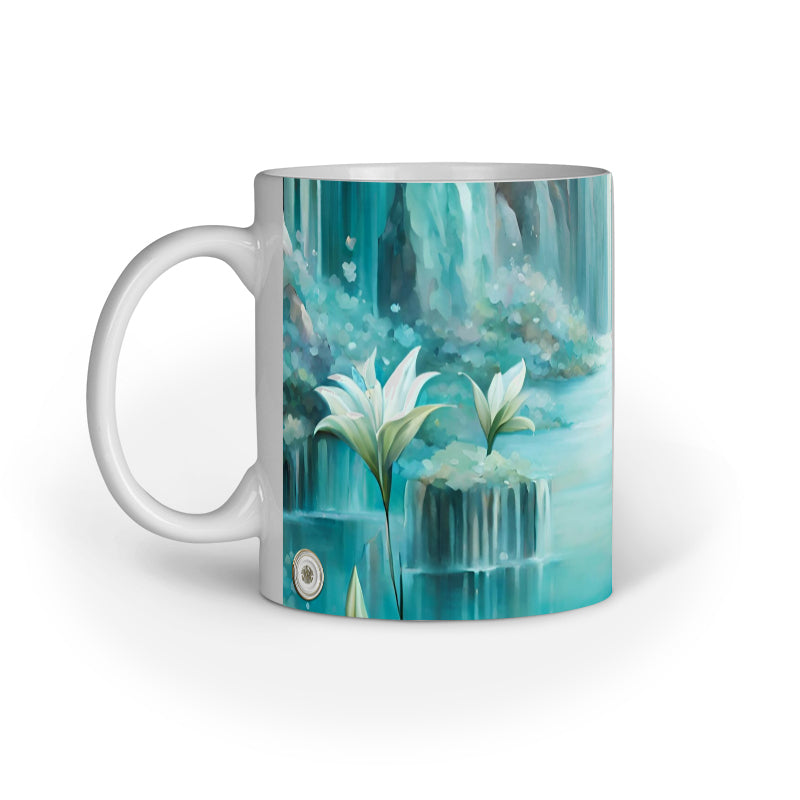 Waterfall Inner Colored Mug White