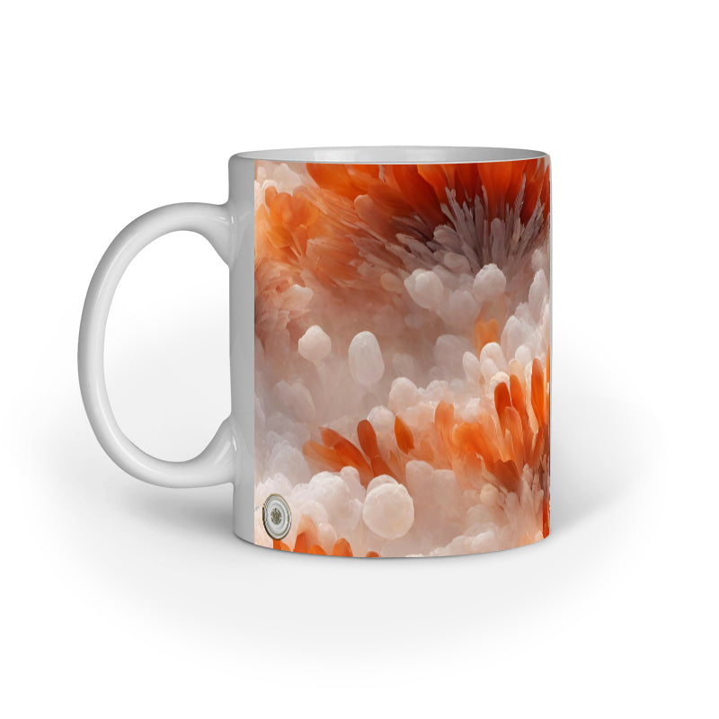 Flowerbed Inner Colored Mug White