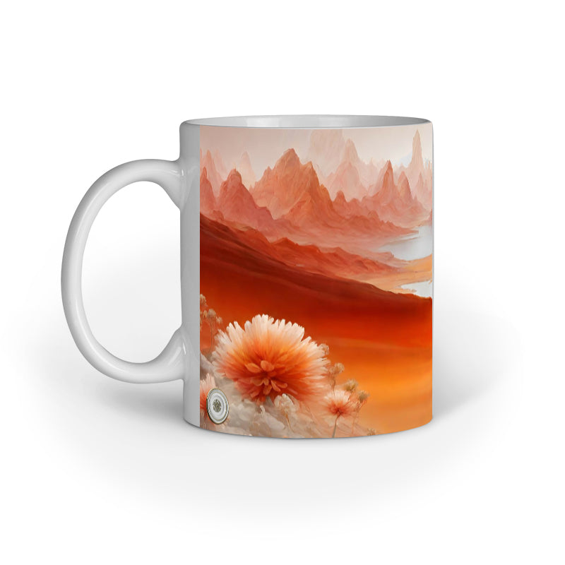 Mountain Inner Colored Mug White