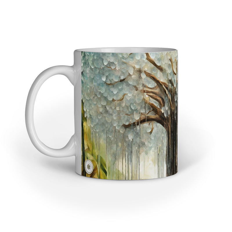 Tree Inner Colored Mug White