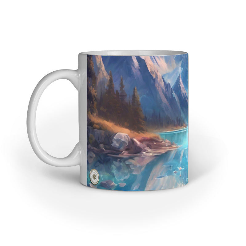 Lake Inner Colored Mug White