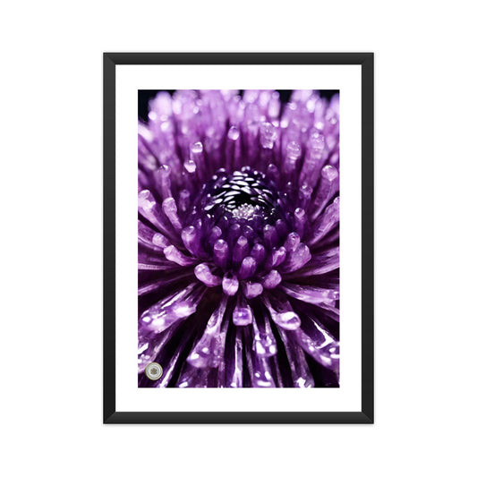 Chrysanthemum Flower Framed Art A3 Framed