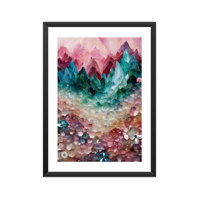 Mountain Framed Art A3 Framed