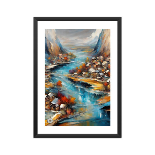 River A Framed Art A3 Framed