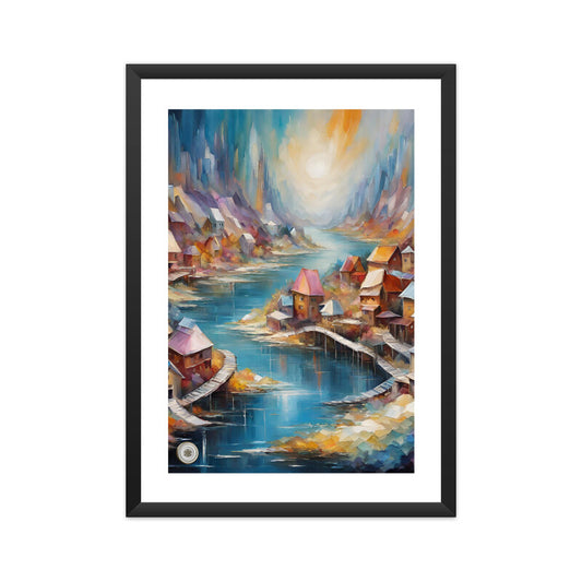 River B Framed Art A3 Framed