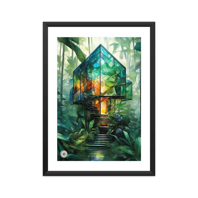 Jungle House A Framed Art A3 Framed