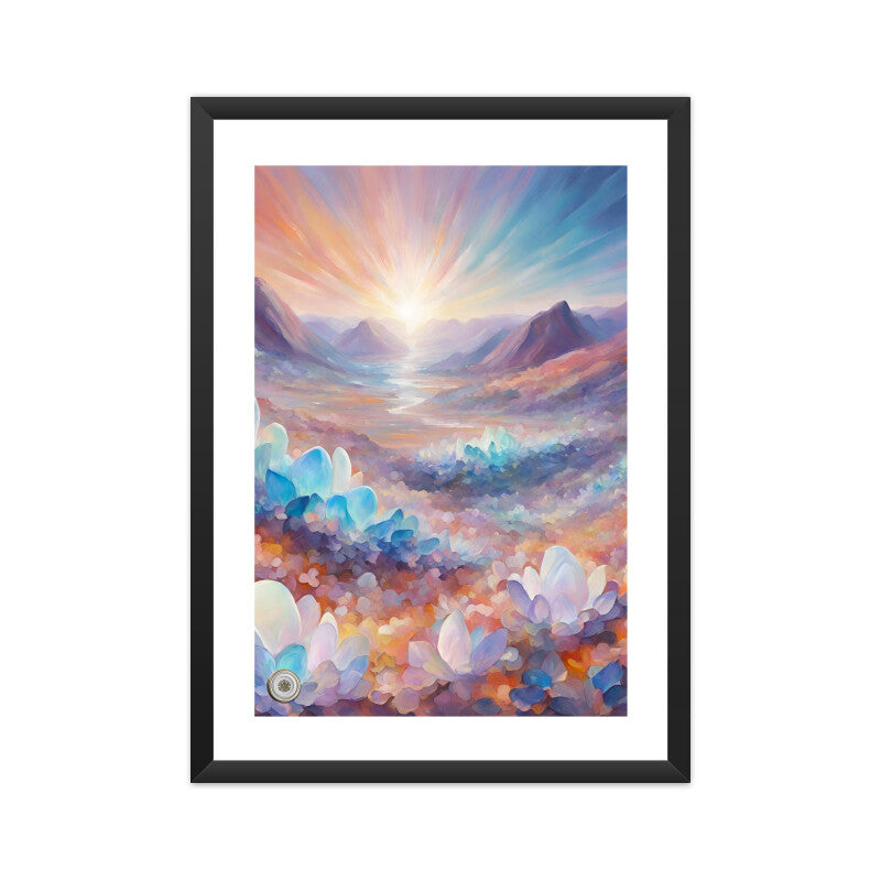 Opal Valley Sunrise Framed Art A3 Framed