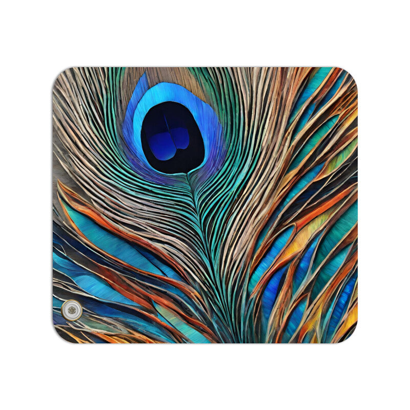 Crystal Peacock Feather Mouse Pad Mouse Pad