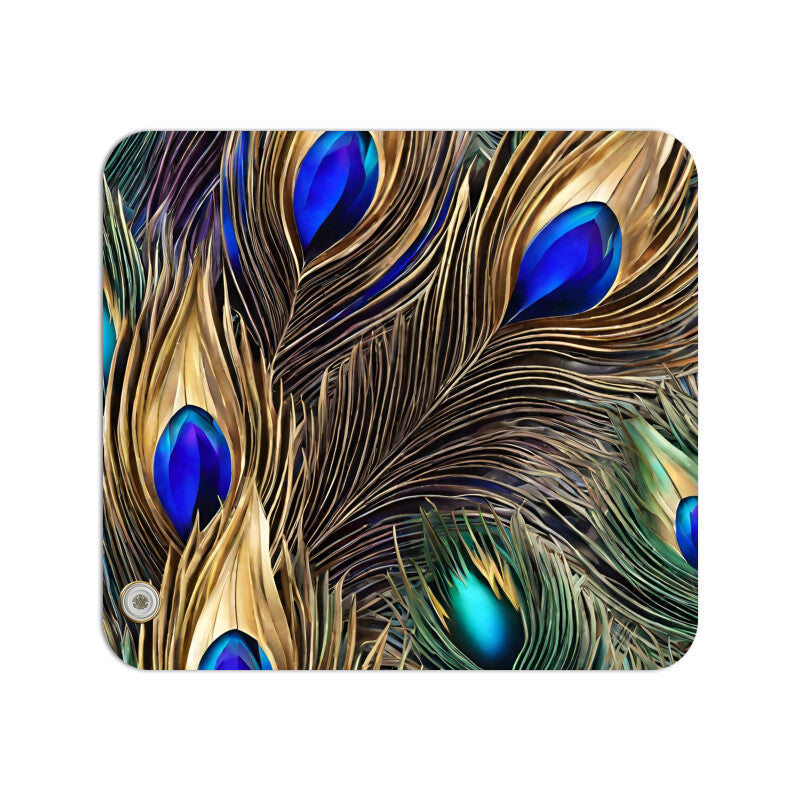 Crystal Peacock Feathers Mouse Pad Mouse Pad