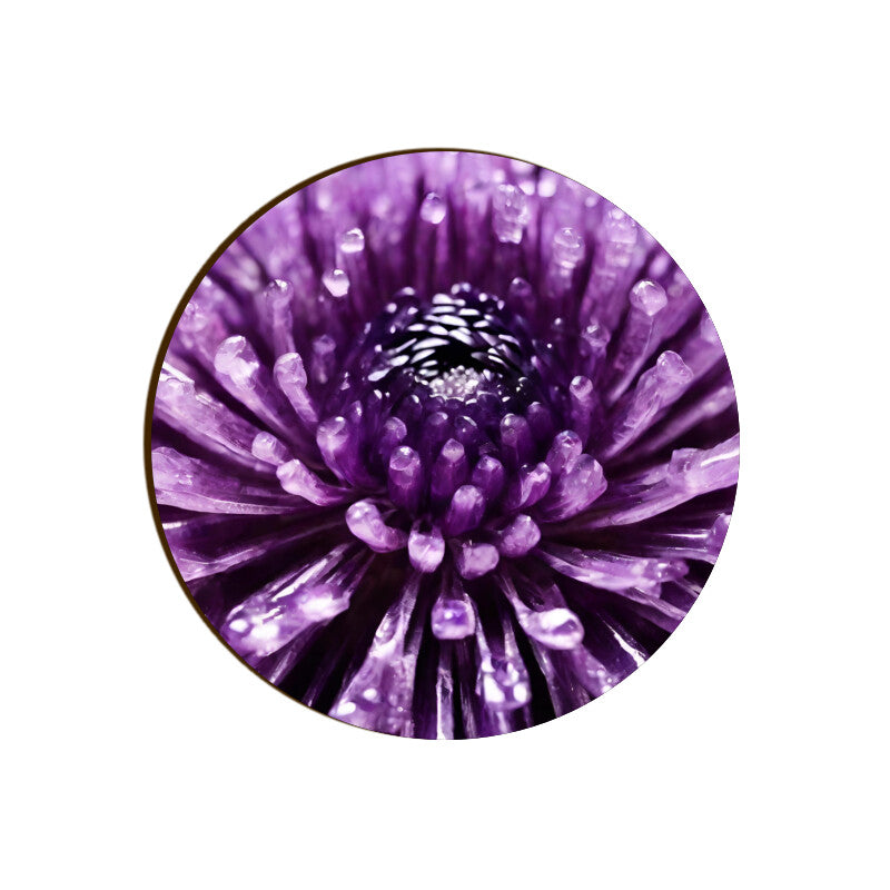 Chrysanthemum Flower Coaster Round