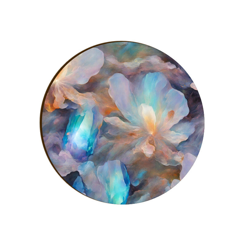 Opal Flowers Coaster Round