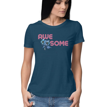 Awesome Women's T-Shirt Navy Blue