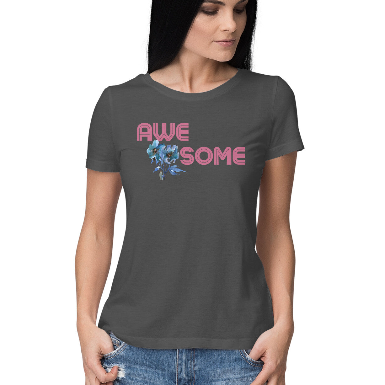 Awesome Women's T-Shirt Charcoal Grey