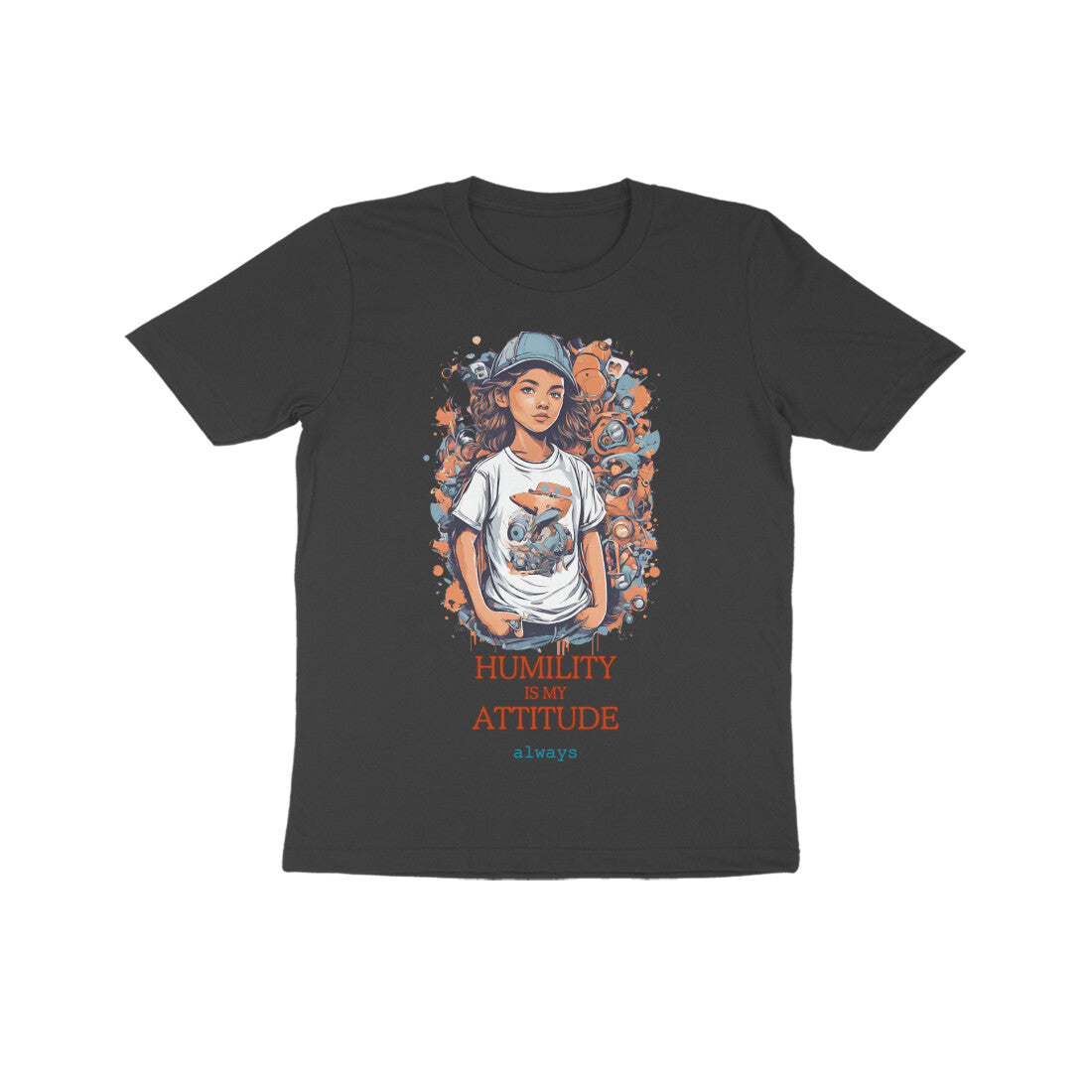 Humility Kid's Half Sleeve Round Neck T-Shirt
