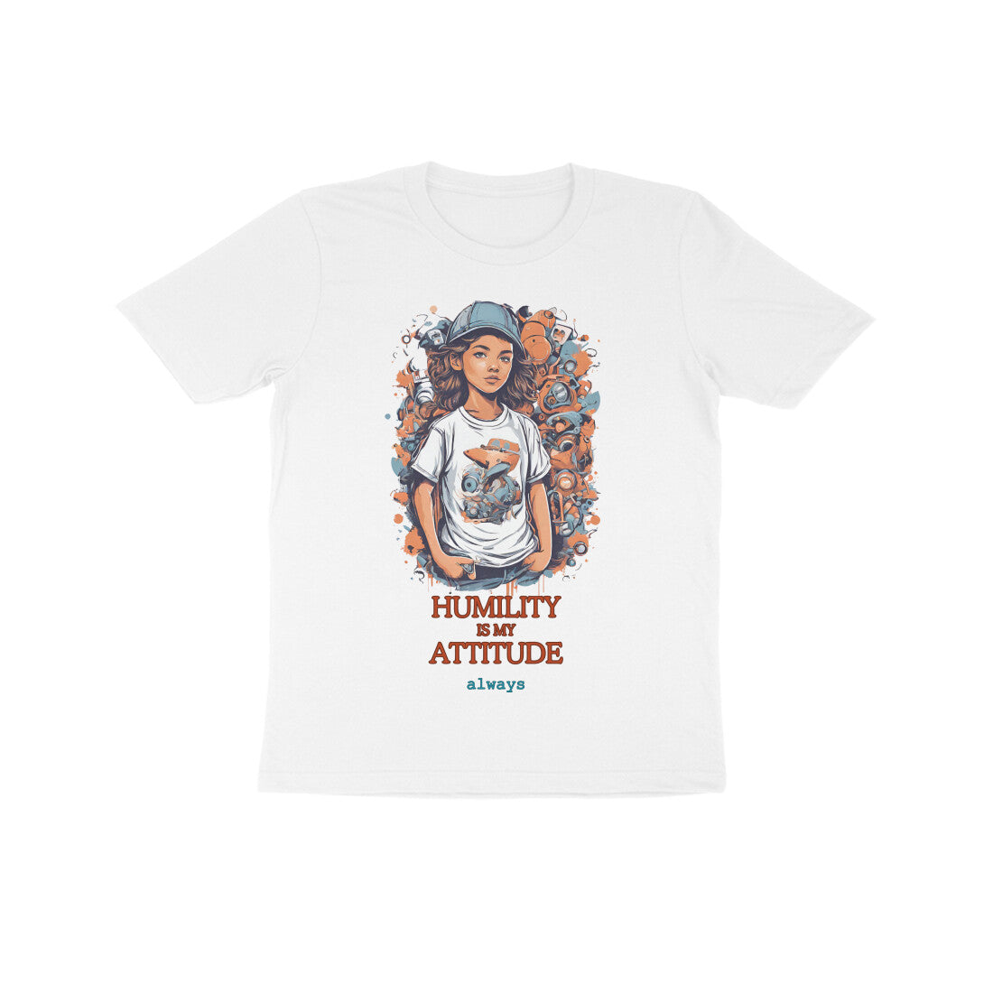 Humility Kid's Half Sleeve Round Neck T-Shirt