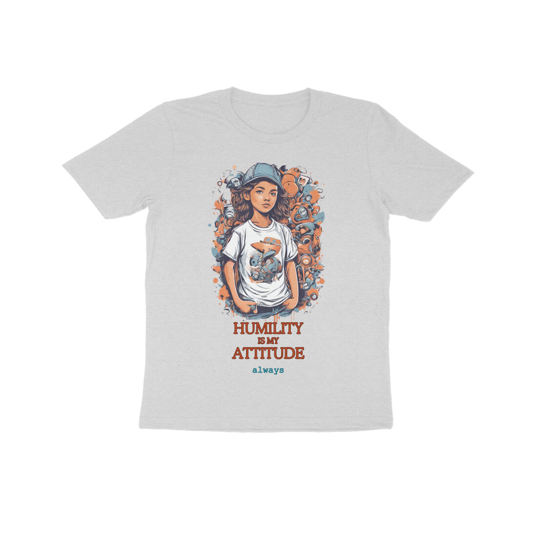 Humility Kid's Half Sleeve Round Neck T-Shirt