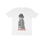 Bolder and Wiser Kid's Half Sleeve Round Neck T-Shirt White