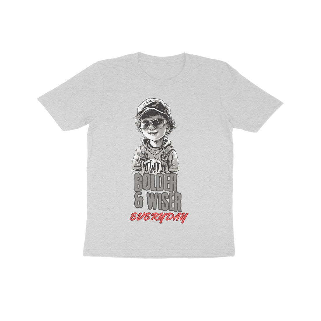 Bolder and Wiser Kid's Half Sleeve Round Neck T-Shirt