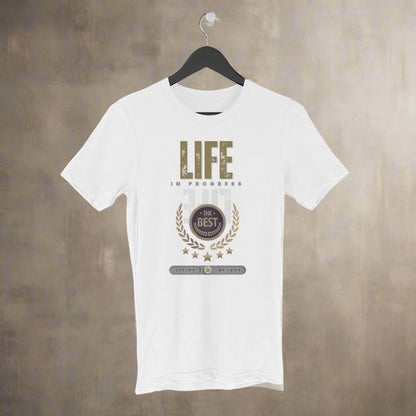 Pro Art Life Unisex Round Neck Half Sleeve T-Shirt White