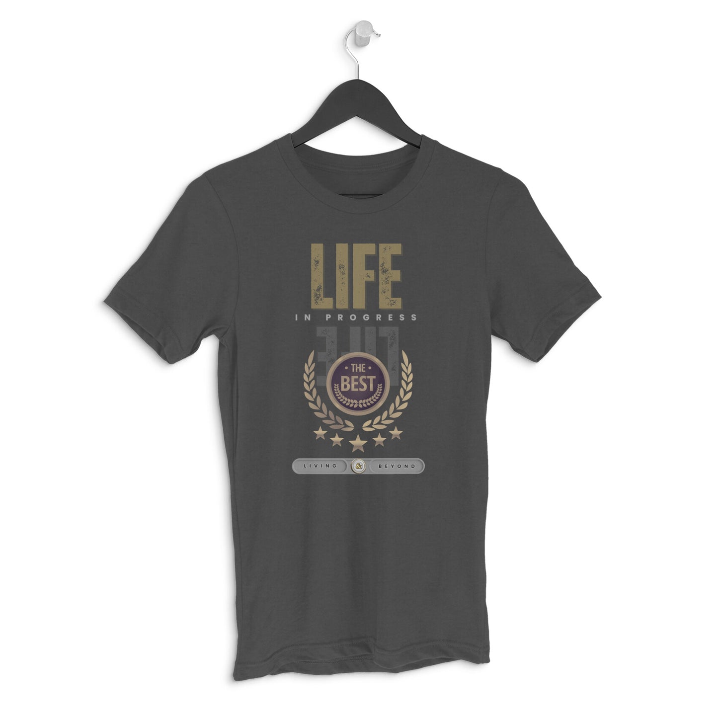 Pro Art Life Unisex Round Neck Half Sleeve T-Shirt Charcoal Grey