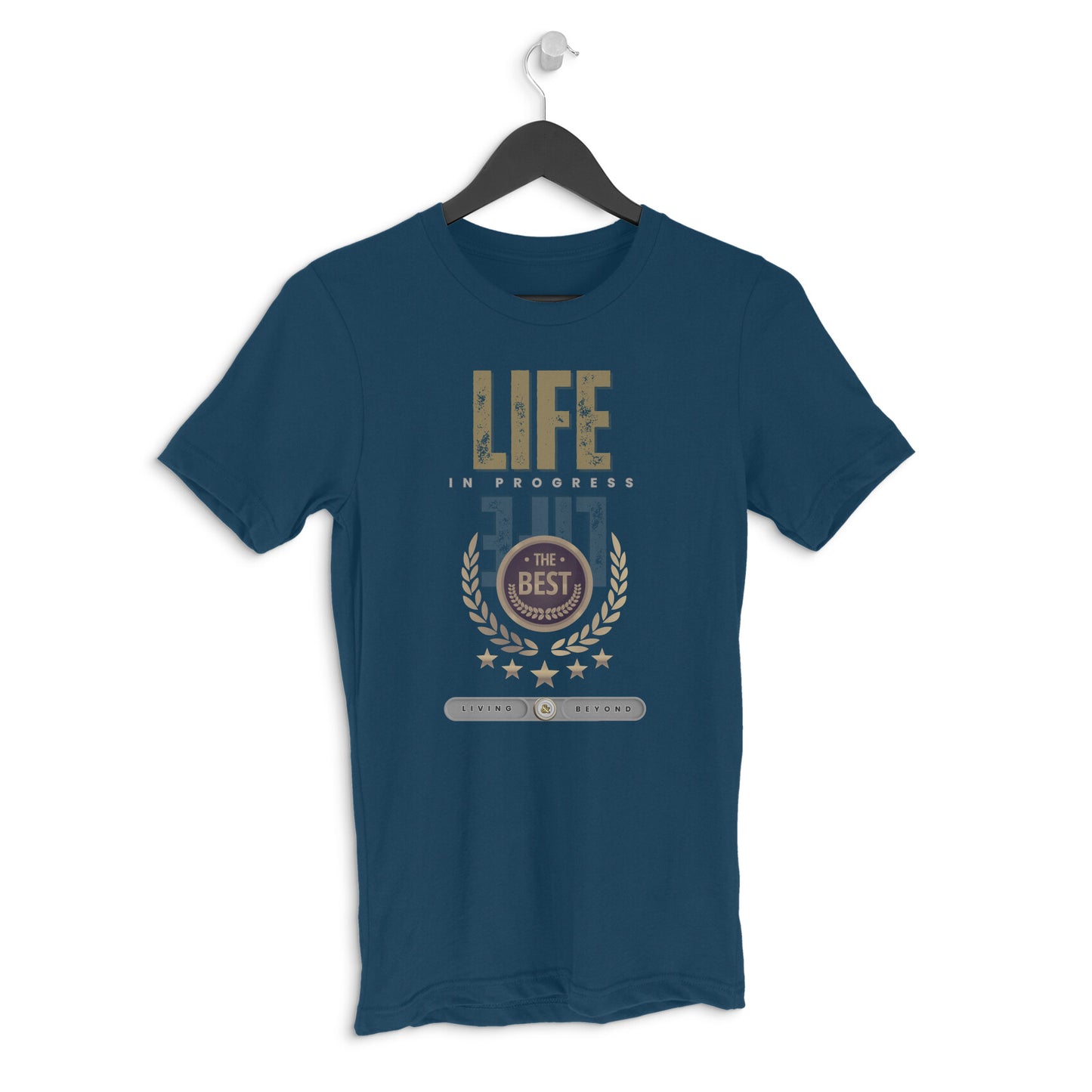 Pro Art Life Unisex Round Neck Half Sleeve T-Shirt Navy Blue