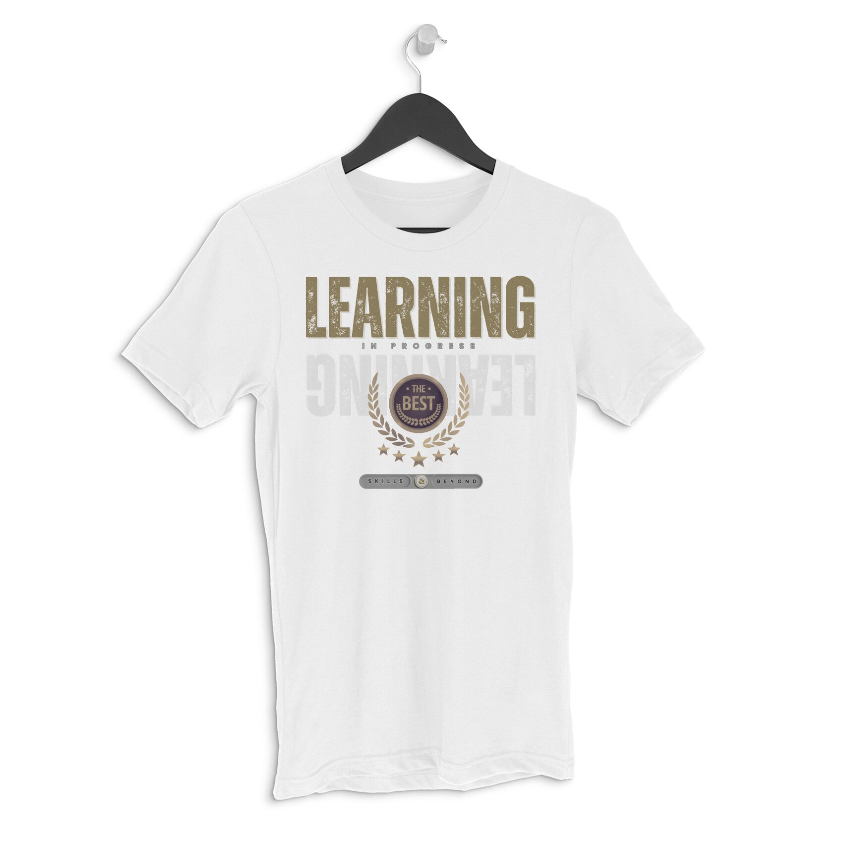 Pro Art Learning Unisex Round Neck Half Sleeve T-Shirt White