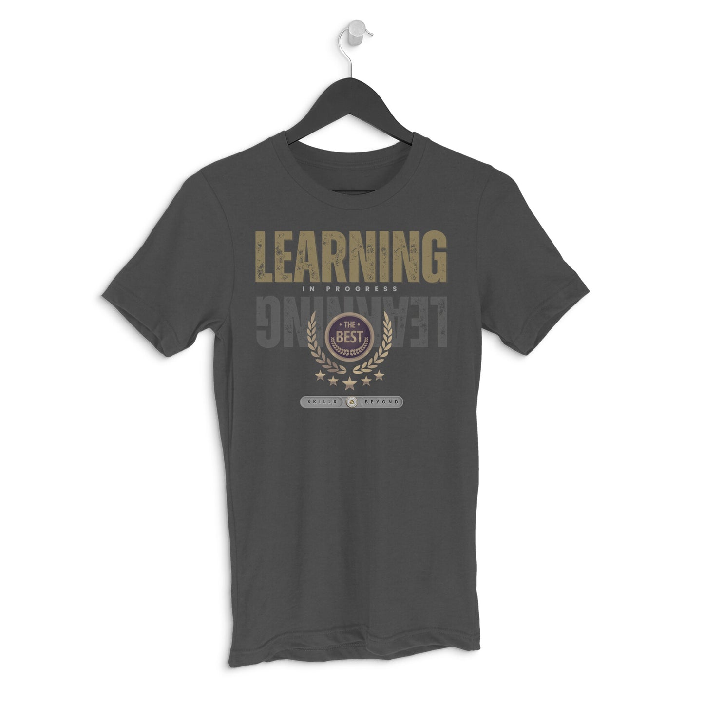 Pro Art Learning Unisex Round Neck Half Sleeve T-Shirt Charcoal Grey