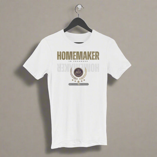 Pro Art Homemaker Unisex Round Neck Half Sleeve T-Shirt White