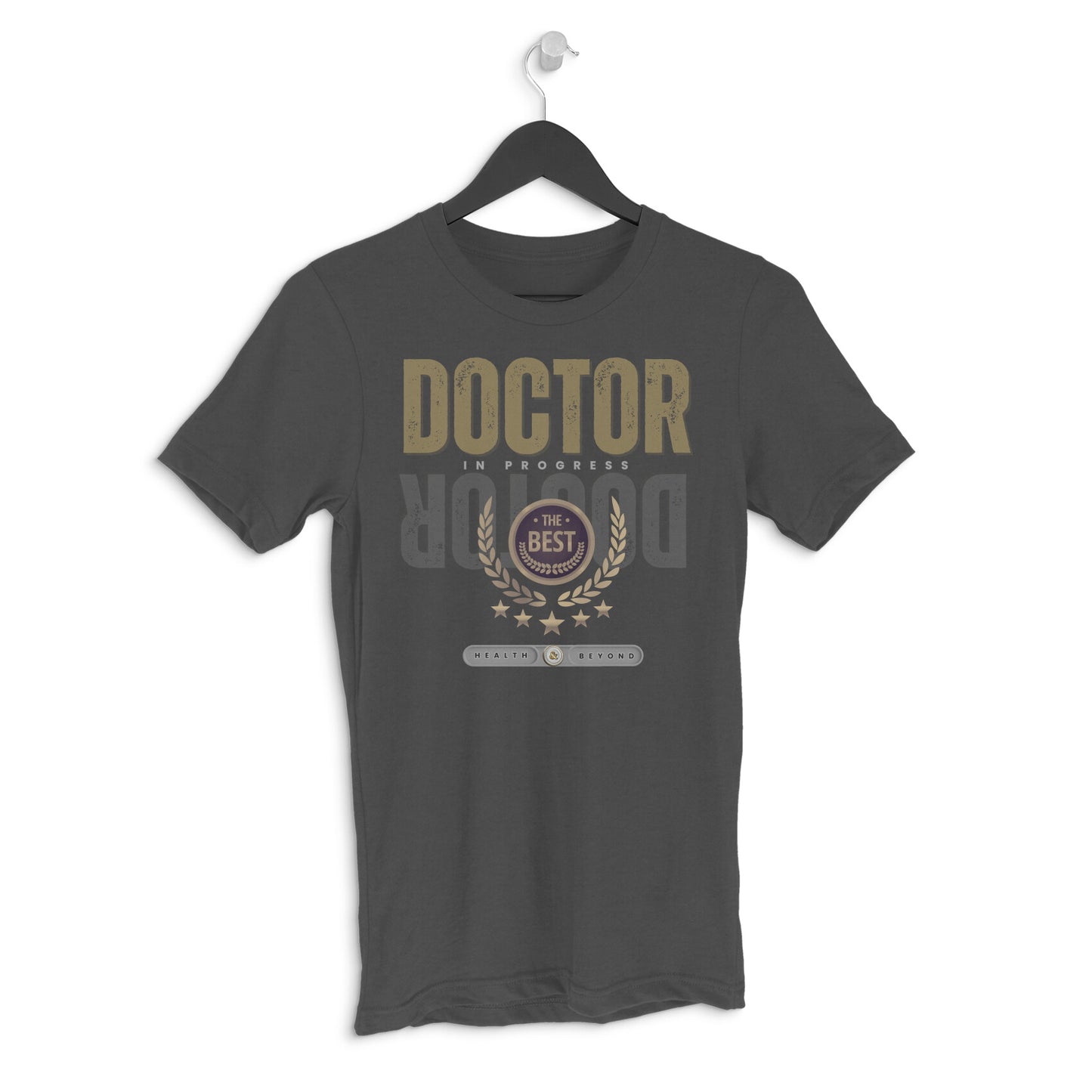 Pro Art Doctor Unisex Neck Half Sleeve T-Shirt Charcoal Grey