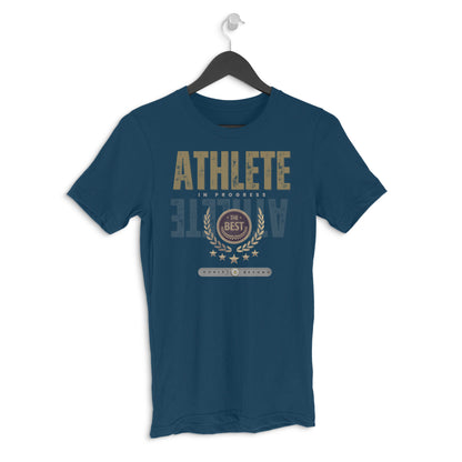 Pro Art Athlete Unisex Round Neck Half Sleeve T-Shirt Navy Blue