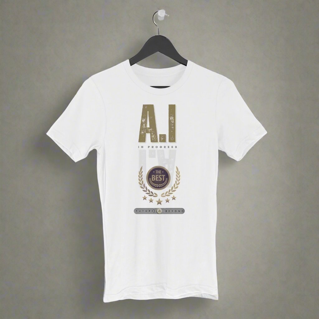 Pro Art A.I Unisex Round Neck Half Sleeve T-Shirt White