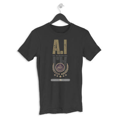 Pro Art A.I Unisex Round Neck Half Sleeve T-Shirt Black