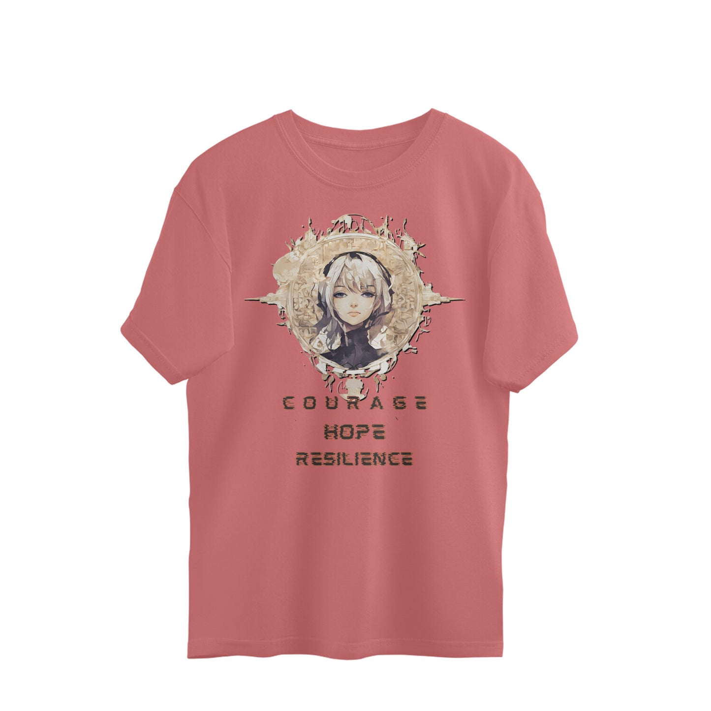 Courage Unisex Oversized T-Shirt Dusty Rose