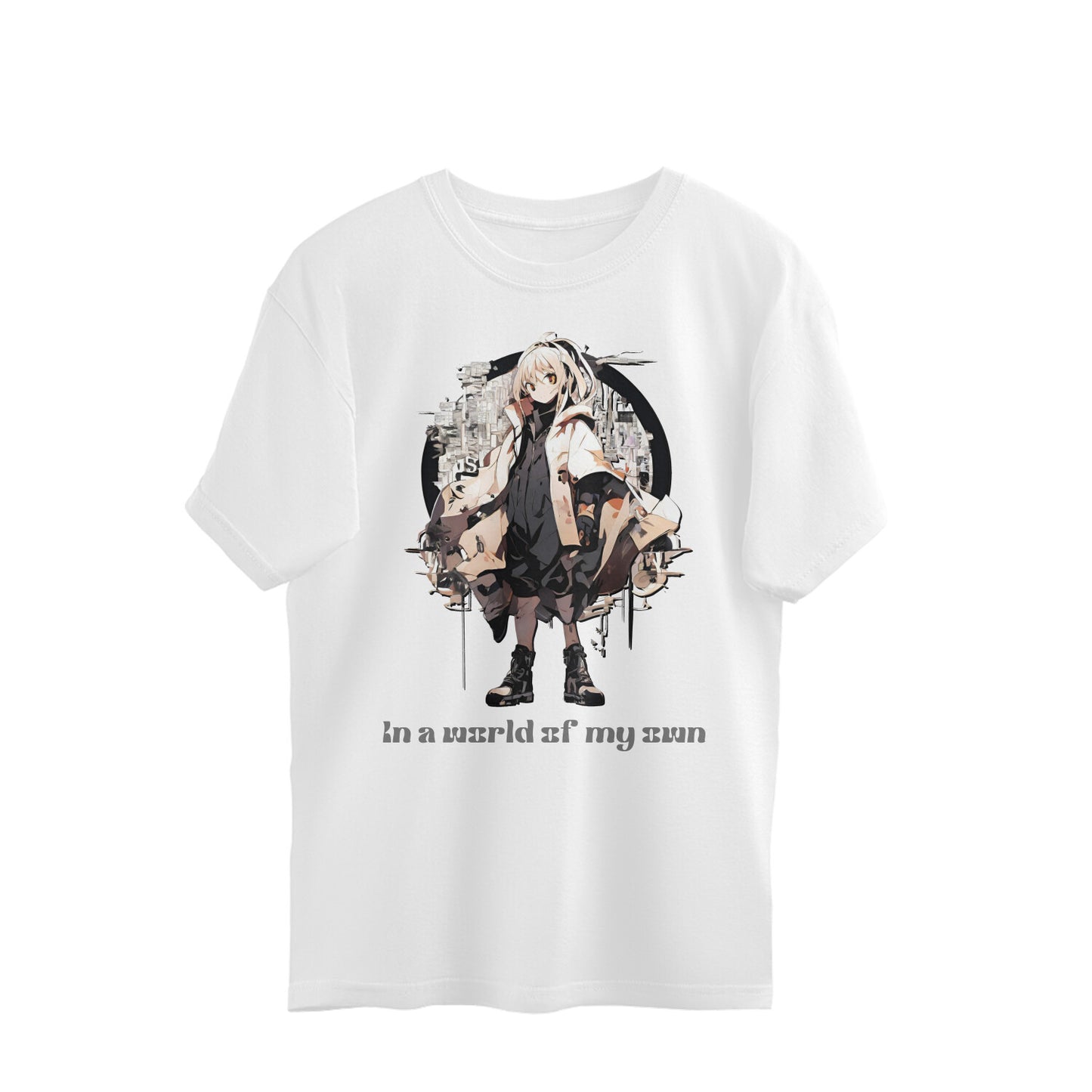 In a World Unisex Oversized T-Shirt White