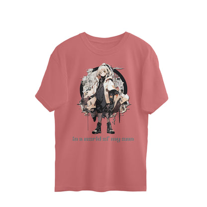 In a World Unisex Oversized T-Shirt Dusty Rose