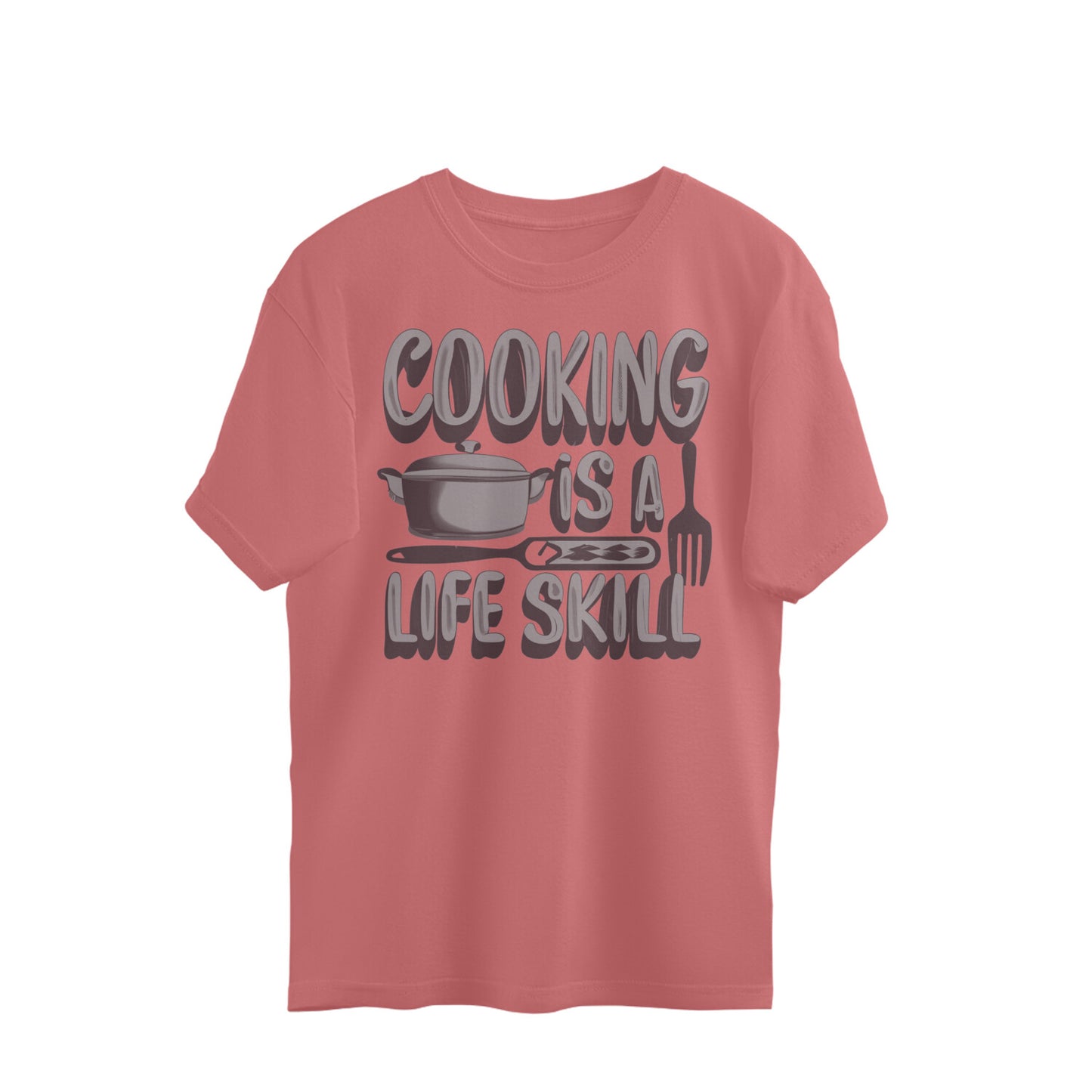 Cooking Unisex Oversized T-Shirt Dusty Rose