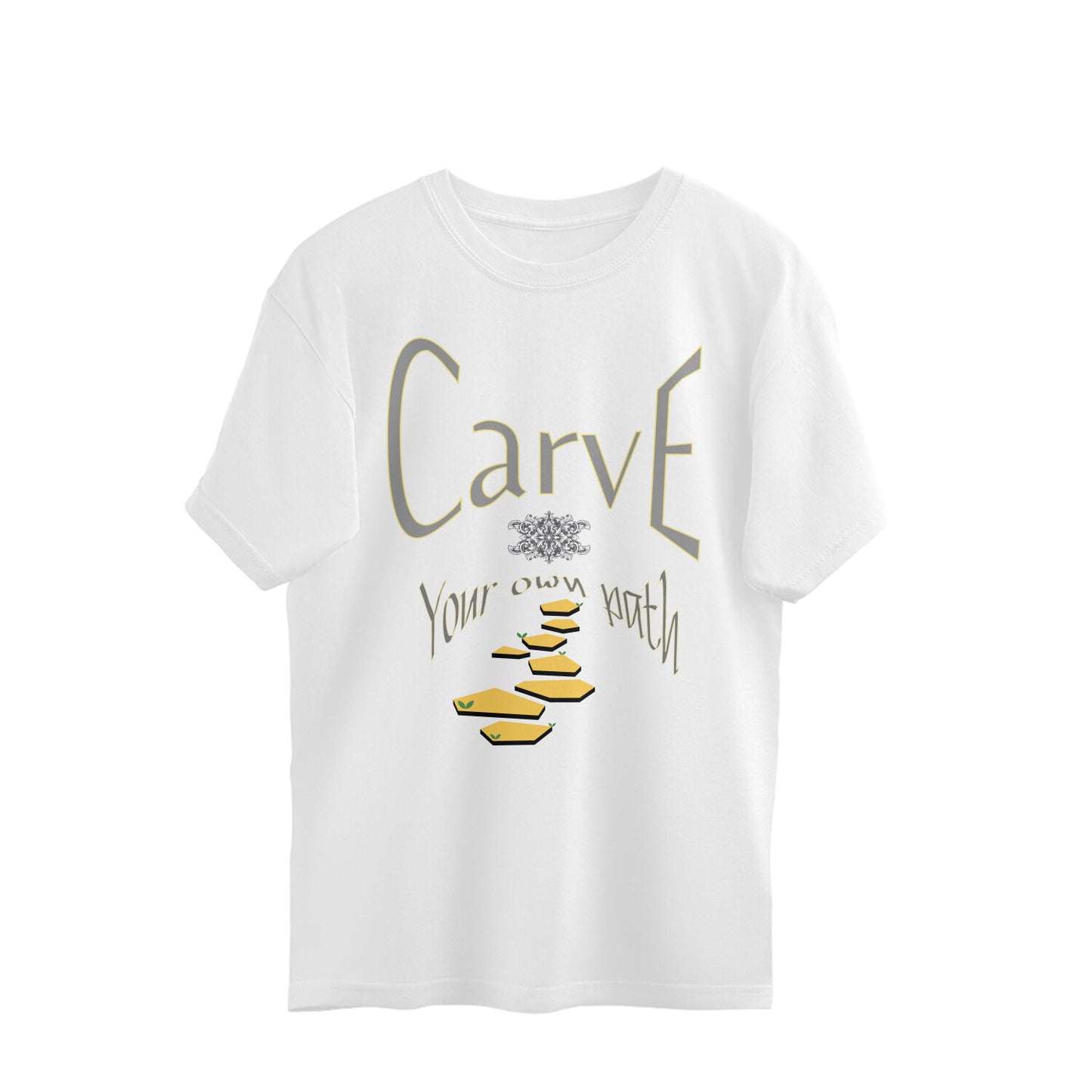 Carve Unisex Oversized T-Shirt White