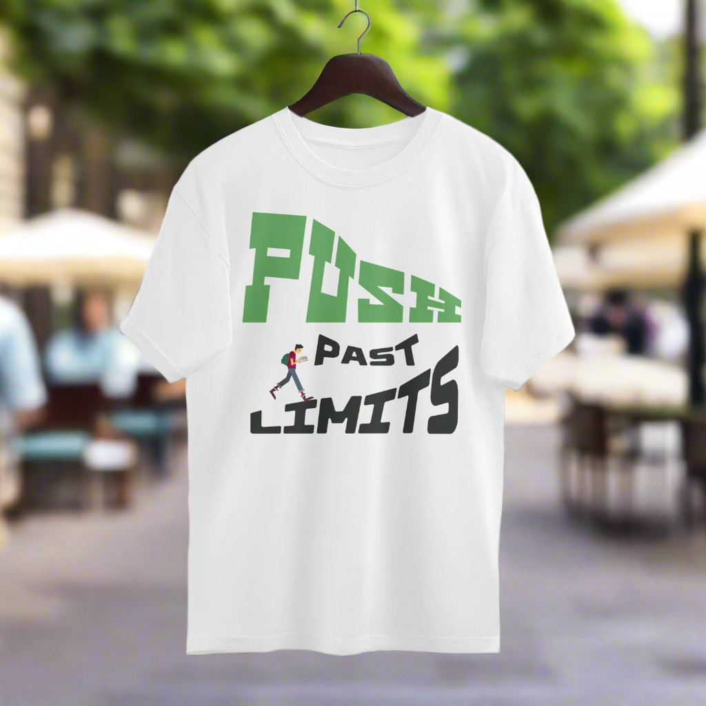 Push Past Limits Unisex Oversized T-Shirt